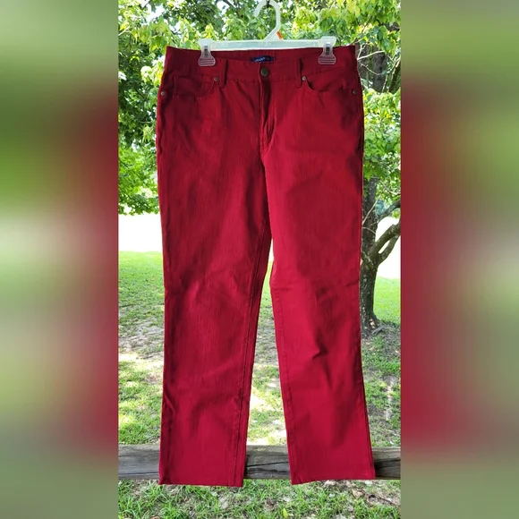 Bandolino mandie red jeans size 10 - Picture 1 of 4